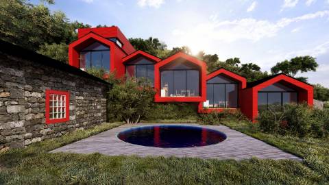 VENDE-SE EMPREENDIMENTO TURÍSTICO - EM FASE DE CONSTRUÇÃO - RIBEIRAS, LAJES DO PICO