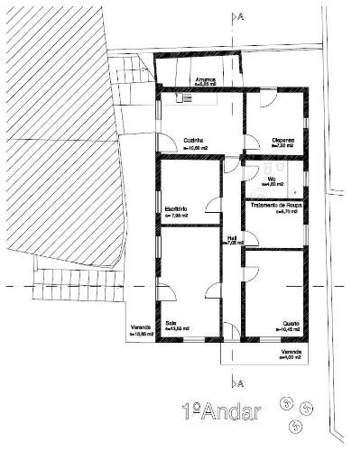 Moradia T1+1 na Granja, Parada de Cunhos, Vila Real