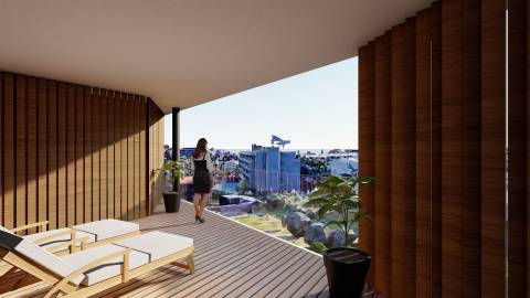 A um passo da praia, apartamentos moderno com acabamentos de luxo, grande potencial arrendamento