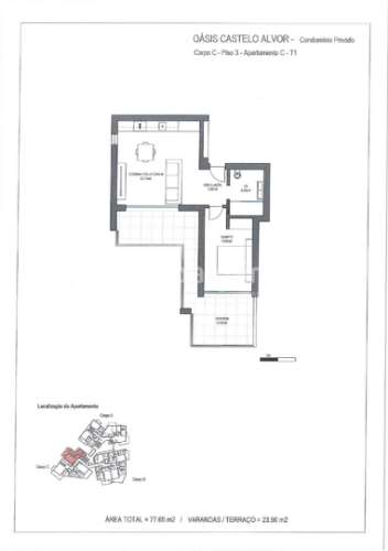 T3 a partir de 630 000€  até 770 000€ num condo fechado. Alvor centro