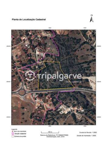 Terreno junto à estrada nacional 125, na Patã de Cima