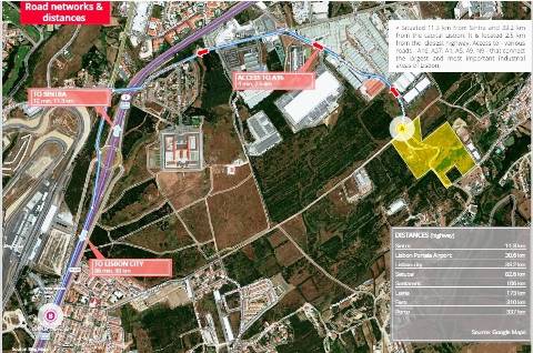 Terreno Industrial com 85.000m2, na Zona Industrial do Linhó/Beloura em Sintra