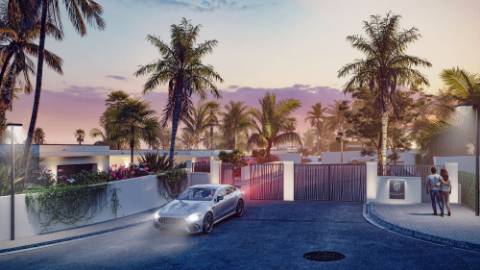 Nova moradia T5 com piscina, condomínio fechado, em Faro