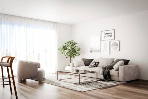 Nova penthouse T2, condomínio com piscina, junto Ria Formosa, em Cabanas de Tavira, Algarve