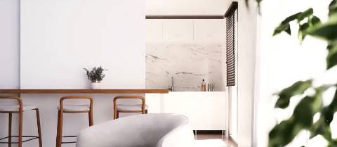 Nova penthouse T2, condomínio com piscina, junto Ria Formosa, em Cabanas de Tavira, Algarve