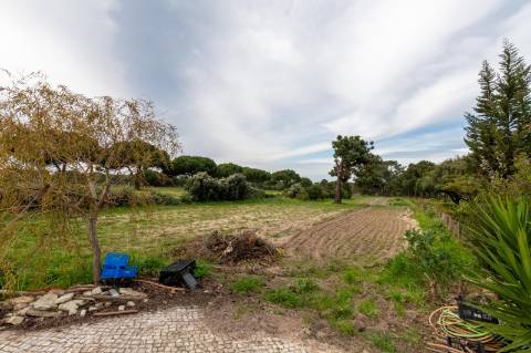 Moradias térreas T3 e T1, piscina, lote 5.250m2, Meco, Sesimbra