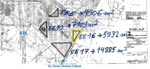 Lote de terreno para construção com 5932m2, frente estrada principal, na Quinta da Beloura, Sintra