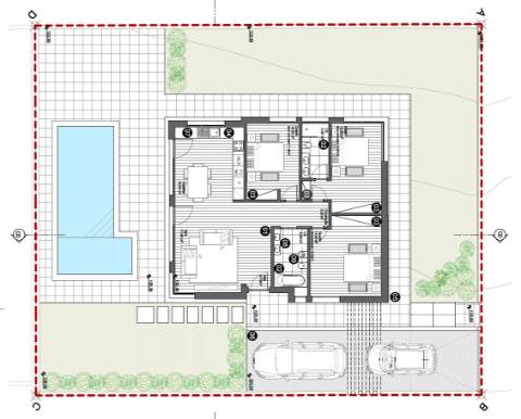 Excelente moradia térrea T3, com piscina e jardins, na Lourinhã