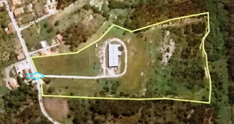 Armazém de 1200m2 em lote de 60841m2, em Pelariga, Pombal, Leiria