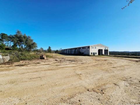 Armazém de 1200m2 em lote de 60841m2, em Pelariga, Pombal, Leiria