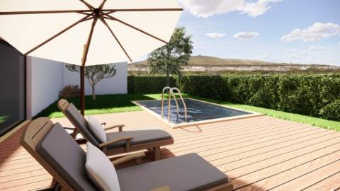 Nova moradia T3 com piscina, vistas mar, junto praias, em Santa Cruz, Torres Vedras