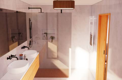 Nova moradia T3 com piscina, vistas mar, junto praias, em Santa Cruz, Torres Vedras