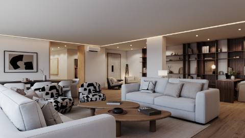 Espaçoso apartamento T3, parqueamentos e terraços, em Cascais