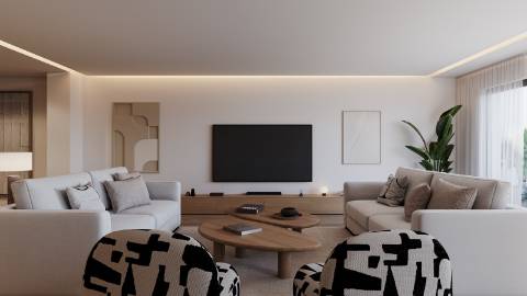 Espaçoso apartamento T3, parqueamentos e terraços, em Cascais