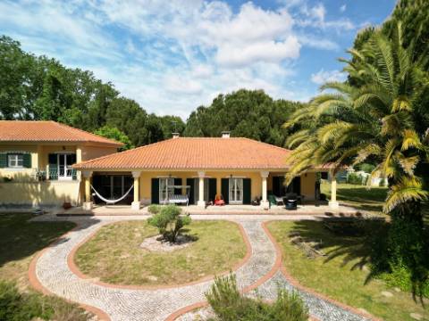 Excelente moradia T4+2 com piscina, em Santo Estêvão, Benavente