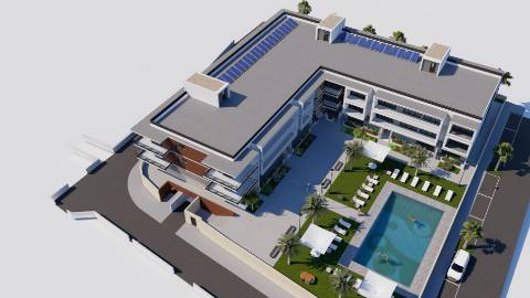 Novo Apartamento T2 em condomínio fechado com piscina na Fuseta.