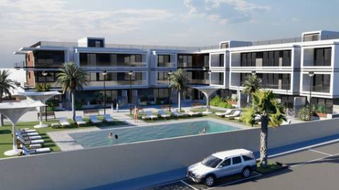 Novo Apartamento T2 em condomínio fechado com piscina na Fuseta.