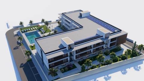 Novo Apartamento T2 em condomínio fechado com piscina na Fuseta.