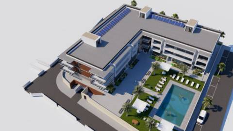 Novo Apartamento T2 em condomínio fechado com piscina na Fuseta.