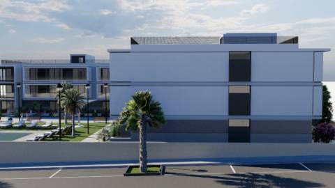 Novo Apartamento T2 em condomínio fechado com piscina na Fuseta.