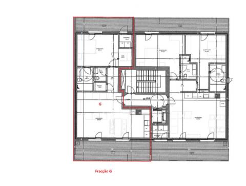 Apartamento T1 novo, varandas, terraço no topo, parqueamento para 1 viatura