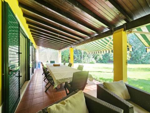 Quintinha de 10154m2 com moradia T5 e piscina, na Herdade Zambujeiro, Santo Estêvão