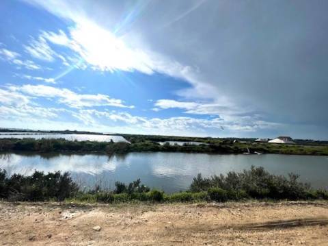 Moradia Rústica Geminada, com terreno e vista mar.