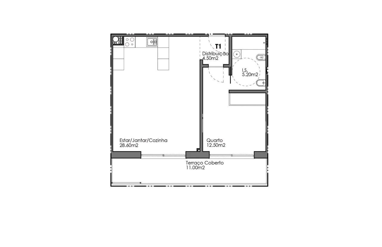 APARTAMENTO T1, QUELFES, OLHÃO