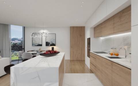 Apartamento T3 c/ Vistas sobre o Rio Douro e sobre o Mar