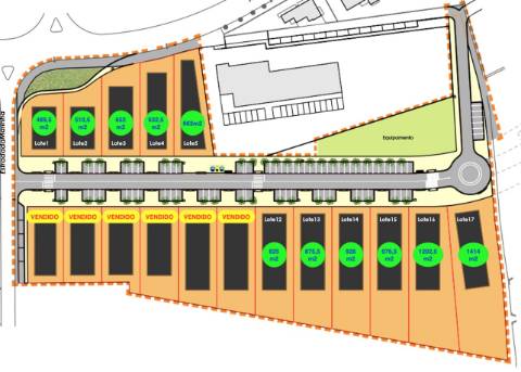 Lote de terreno para construção de moradia unifamiliar de Rc e/ou dois pisos