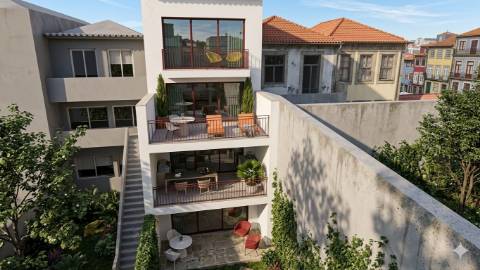 Apartamento T1 com Jardim Privativo & Terraço | Bonfim, Porto