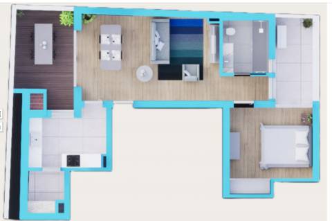 Apartamento moderno T1 em Cabanas Tavira com suíte e garagem
