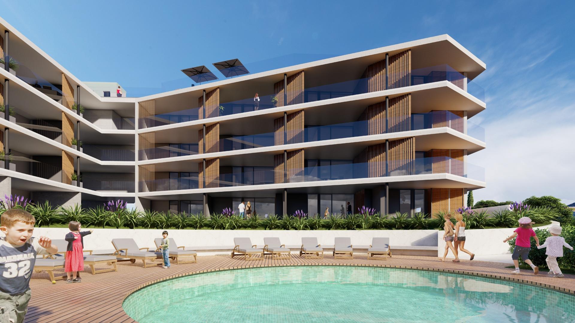 Empreendimento de luxo, em fase de construção para venda em Oura, Albufeira.