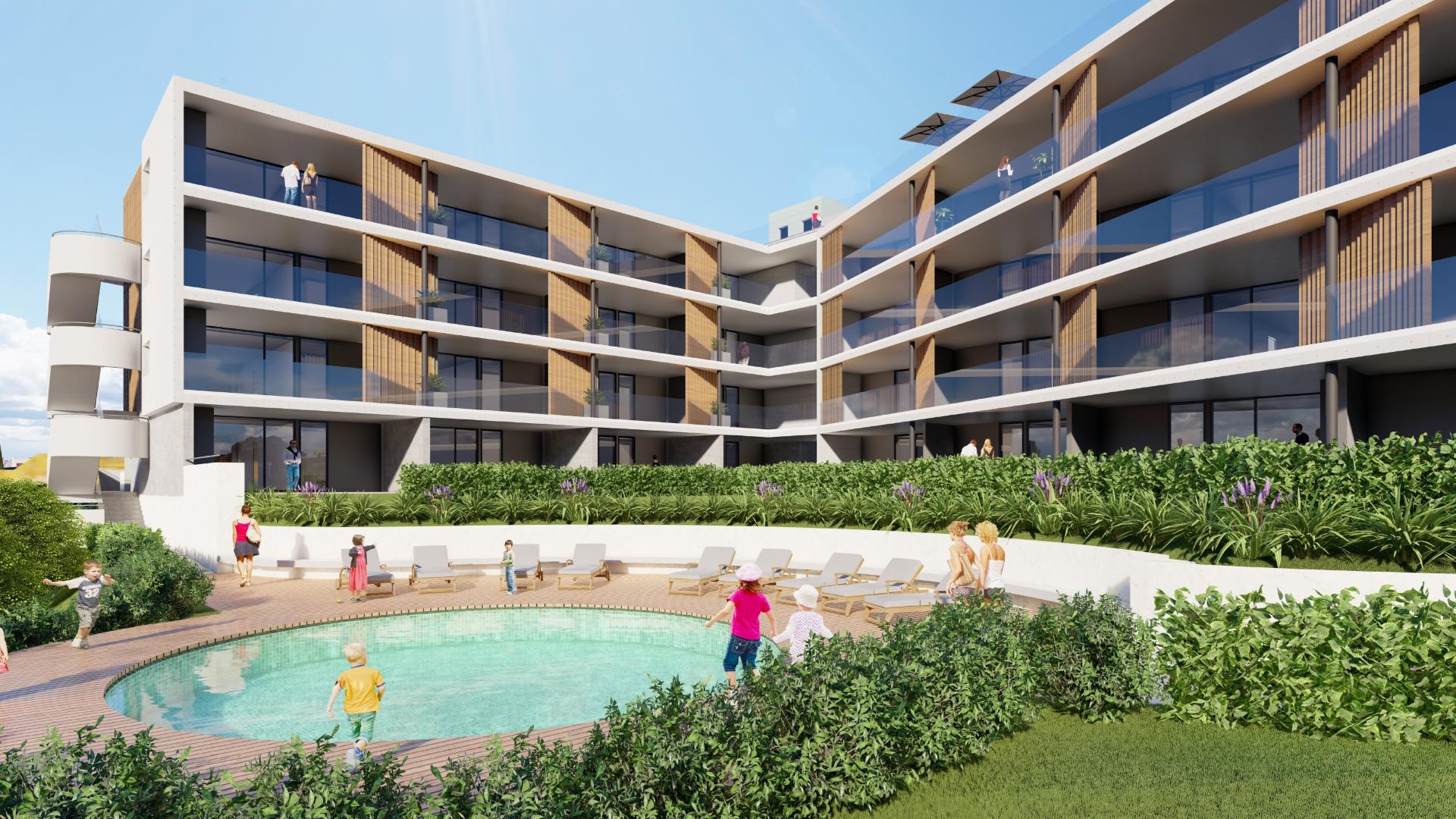 Empreendimento de luxo, em fase de construção para venda em Oura, Albufeira.
