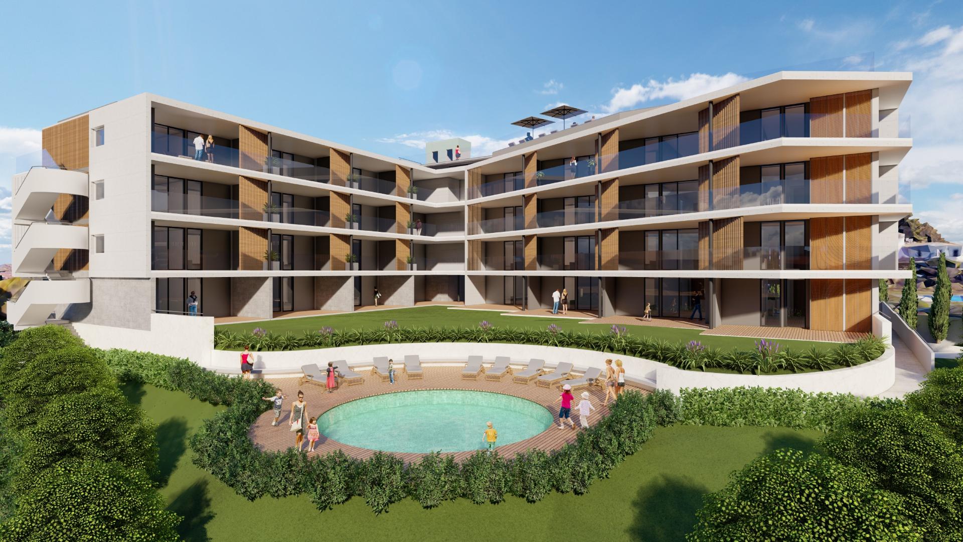 Empreendimento de luxo, em fase de construção para venda em Oura, Albufeira.