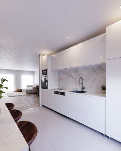 Penthouse com Vista Mar da Sala e Terraço Privado