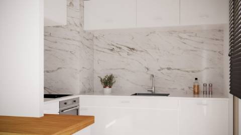 Apartamento T2 com terraços e varandas em condomínio com piscina