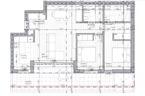 Apartamento T2 novo com piscina e 2 lugares de garagem em Cabanas de Tavira