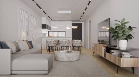 Apartamento T2 com jardim privado, garagem e piscina em Albufeira