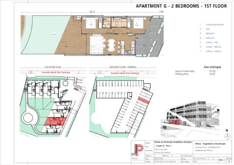 Apartamento T2 com jardim privado, piscina e garagem em Albufeira