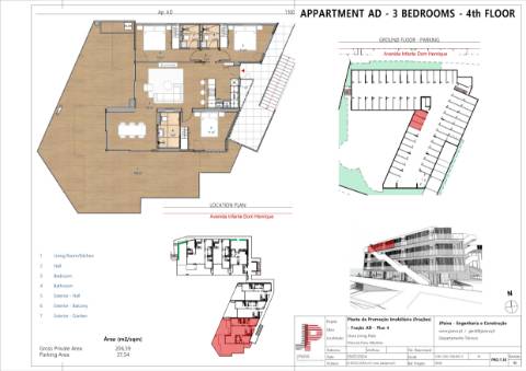 Apartamento T3 em Albufeira com varanda de 105m², vista mar, piscina e garagem