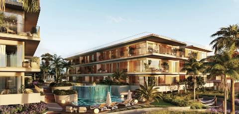 Apartamento beira-mar em Quarteira com piscina e garagem