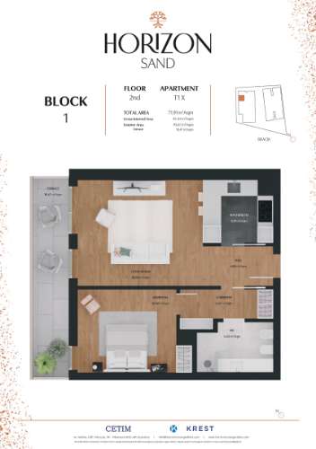 Apartamento em Quarteira com Piscina e Vista Mar