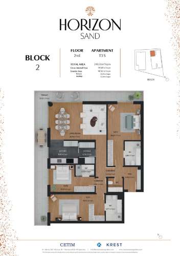 Apartamento T3 em Quarteira com Rooftop de 126m² e piscina