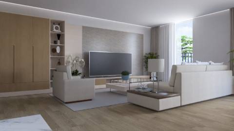 Apartamento T1+1 com varanda e garagem para venda em Portimão