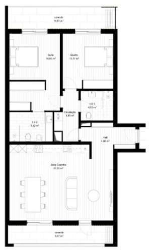 Apartamento T2 com varanda e garagem em Portimão