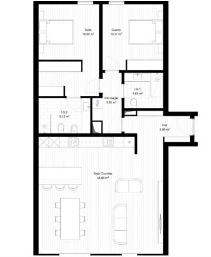 Apartamento T2 com garagem para venda no centro de Portimão