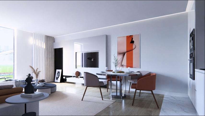 Apartamento T1 com garagem no centro de Portimão
