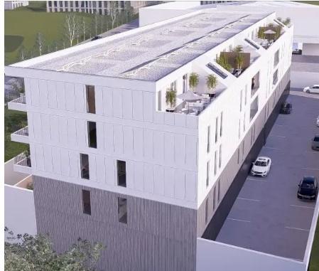 Apartamento T2 com terraço no último andar e garagem em Portimão