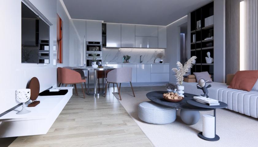 Apartamento T2 com varandas e garagem no centro de Portimão